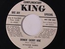 WYNONIE HARRIS: Drinkin' Sherry Wine / Git With The Grits 45 (dj bio) rare Blue