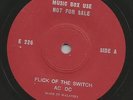 AC/DC Flick of the switch 45 MALAYSIAN juke box PROMO E 226