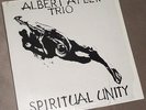 ALBERT AYLER TRIO Spiritual Unity - RARE VINYL LP Italy - Free Jazz - ESPS 1002