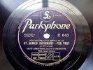 LOUIS ARMSTRONG & HIS ORCH Parlophone R 643 JAZZ 78 ST. JAMES INFIRMARY / NOBODY