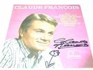 vinyle format 25cm 33t claude françois dedicacé tres bon etat