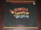 McLaughlin, Meola, De Lucia '81 LP Friday Night In San Francisco M- GUITAR JAZZ