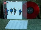 The Beatles Help Japan Mono Red vinyl with OBI EAS-70134 LP W/LYRIC SHEET