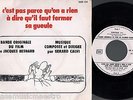 GERARD CALVI c'est pas parce qu'on a rien a dire FRENCH BO GALLOWAY 600122 SP
