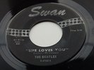 THE BEATLES ORIG 1963 USA SWAN  45  SHE LOVES YOU   RECO ART PHILIA