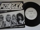 FORGER,SHES A LIAR, NWOBHM,1985 PRIVATE PRESS,FORGER 001,PICTURE SLEEVE