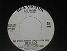 ELVIS PRESLEY. I'LL BE BACK. RCA VICTOR 4-834-115 (ONE SIDED PROMO).