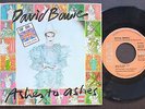 DAVID BOWIE SINGLE MADE IN PORTUGAL 45 PS 7 * ASHES TO ASHES *