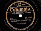 HUE LEE ( IN CHINESE) 78 ROSE, ROSE I LOVE YOU /AUTUMN MELODY COLUMBIA DB30193 E