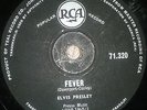 ELVIS PRESLEY , ULTRA  RARE SOUTH AFRICA PRESSING , FEVER / THRILL OF YOUR LOVE