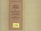 BACH Well Tempered clavier Books 1&2 / EDWIN FISCHER 5LPs  French Pathe NM / NM-