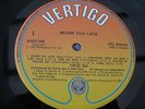 Status Quo NEVER TOO LATE UK LP 1981 1ST 1Y2/2Y1 ONE PLAY EVER 100% MINT