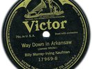 BILLY MURRAY-IRVING KAUFMAN/PEERLESS QUARTET 1916 78 Way Down In Arkansas (EE-)