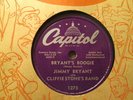 JIMMY BRYANT with CLIFFIE STONE - Bryant's Boogie /  Leetle Juan   CAPITOL 78rpm