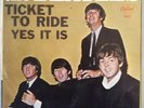 THE BEATLES TICKET TO RIDE 45 RPM-CAPITOL 5407- WEST COAST SLEEVE NEAR MINT