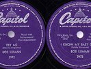 Bob Luman Rock'n Roll 78 RPM record I Know My Baby Cares / Try Me