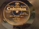 record 78 rare early vocals Bessie Smith - Empty Bed Blues on Columbia VG+