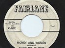 CALVIN & CLARENCE 45RPM '63 FAIRLANE MONEY & WOMEN R&B ROCKER G++ PLAYS WELL