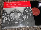 LE III REICH Voix Chants HITLER NAZI GERMANY LP Serp HF 10/1 FRANCE french EDITI