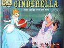 CINDERELLA (blue cover) 308 Disney Read Along Book & Record Set Mint SEALED