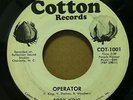 TOBY KING Operator/Love One Another 45 COTTON *LISTEN* sweet soul/psych funk VG+