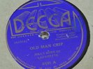 Jolly Boys Of Lafayette Decca 78 rpm Old Man Crip b/w There`ll Come a Time