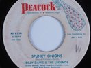 Instrumental Rocker 45 BILLY DAVIS & LEGENDS Spunky Onions PEACOCK HEAR