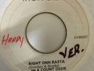 IM & COUNT OSSIE - right onn rasta - IRON SIDE 45 VG++//