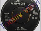 BEATLES - If I fell / Tell me why - ORIGINAL EXPORT ONLY UK PARLOPHONE 7