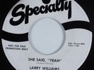 R&B Rocker 45 LARRY WILLIAMS She Said 