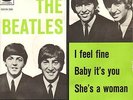 BEATLES-EP-45-PS- I FEEL FINE +3- RARE DANISH PRESS-1964- ODEON