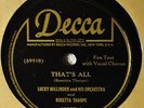 Lucky Millinder Rosetta Tharpe That's All R&B Female Voc Jazz 78 NM Shout Sister
