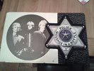 Police Message In A Bottle: badge shaped picture disc