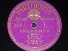 PIANO 78 rpm RECORD Parlophon EMIL VON SAUER Estudio CHOPIN Musical Box X-RARE