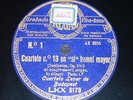 STRING QUARTET 5 x 78 rpm RECORDS Regal CUARTETO LENER BUDAPEST Beethoven RARE