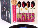 ROLLING STONES flowers JAPAN orig LP diff back cvr RARE  [FREE P+P]