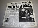 Jethro Tull - Thick as a Brick LP. Import. record, vinyl.