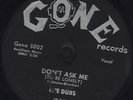 78 RPM RARE 50s KILLER ROCK DOO-WHOP THE DUBS GONE 5002 MUST SEE / VG+++E-
