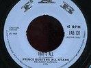 Prince Buster All Stars - The Preachin G / That's All UK FAB 7