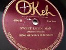 OKeh 4906 King Oliver's Band w/Louis Armstrong-Sweet Lovin' Man (Chicago 1923)
