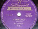BILLIE HOLIDAY strange fruit fine and mellow COMMODORE Starmaker 7513 78 w85
