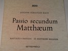 RICHTER BACH MATTHEW PASSION Archive SAPM 198625 4 lp Box