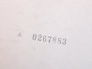 1968 THE BEATLES WHITE ALBUM SWBO-101 NUMBERED MINT POSTER / PICS VG+VG+/ VG +