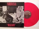 NIRVANA - BLEACH - RARE RED COLOR VINYL LP ALBUM NEAR MINT (NM)