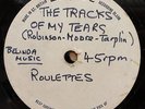 THE ROULETTES THE TRACKS OF MY TEARS / JACKPOT RARE EMIDISC ACETATE 45 LISTEN