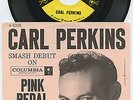 HEAR- Rare Rockabilly 45 & Picture Sleeve - Carl Perkins - Pink Pedal Pushers