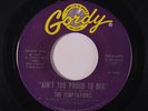 TEMPTATIONS: Ain't Too Proud To Beg / You'll Lose A Precious Love 45 Soul