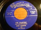 JUNGLE/EROTICA DON CARSON & THE CASUALS-YES MASTER BERTRAM INT. 209 EX