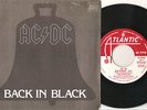 AC DC SINGLE BACK IN BLACK SPANISH UNIQUE COVER HARD ROCK HEAVY