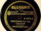 Artie Shaw Nightmare 78 Bluebird 7875 NICE Horror Exotica Plays Great Non-Stop
